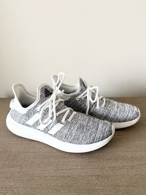 Adidas Cloudfoam Plus Sneakers in Gray and White Size 8